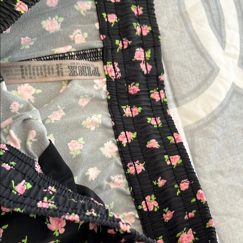 Victoria's Secret Black and Pink Athletic Shorts - Picture 5 of 8
